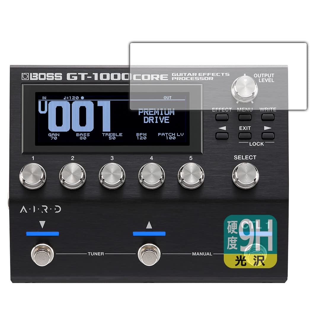 【保護シート貼付】BOSS GT-1000CORE Amazon.co.jp: PDA工房 BOSS GT-1000CORE対応 9H高硬度[光沢] 保護